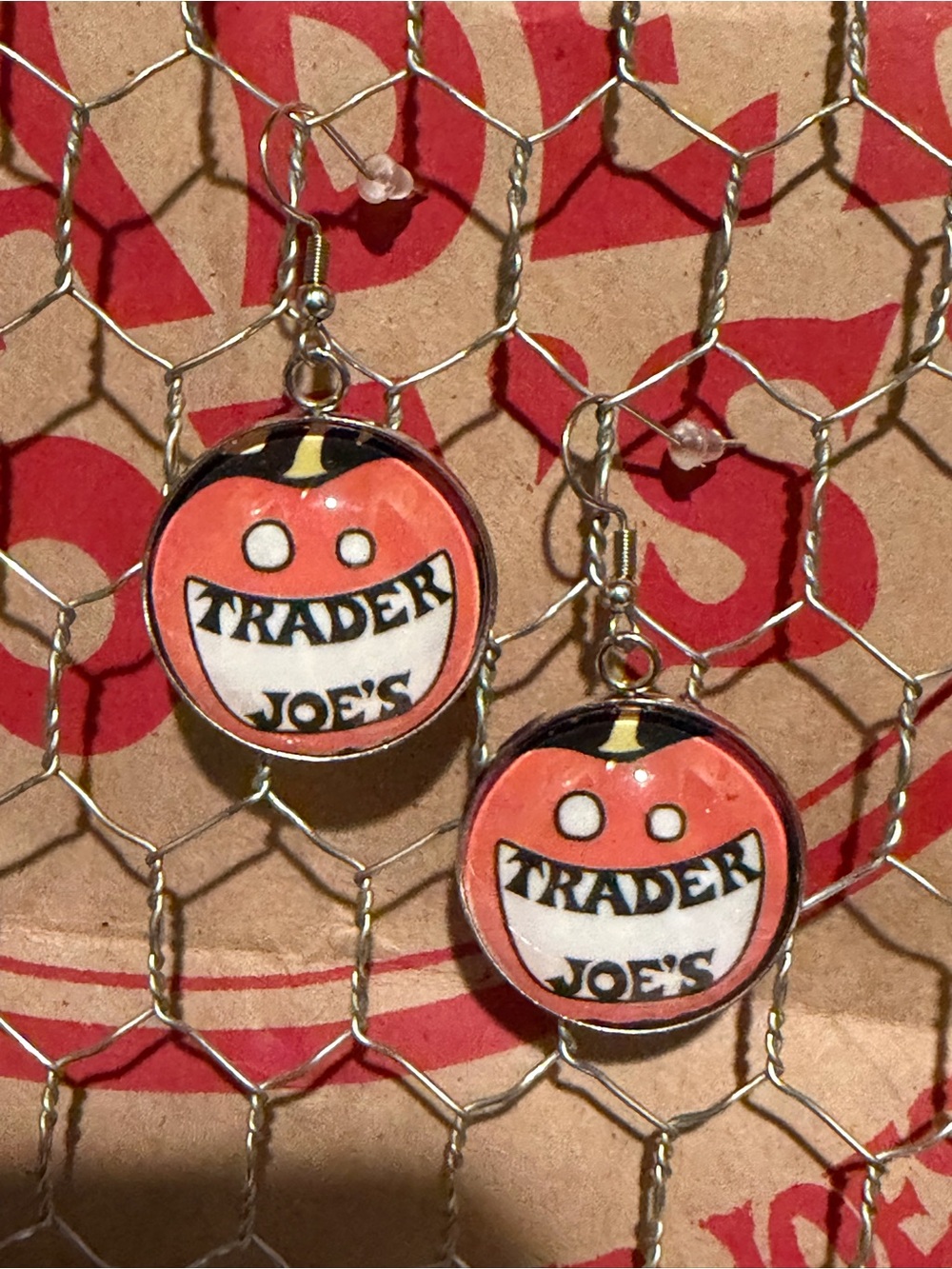 Trader Joe’s earrings 25mm Halloween pumpkins
